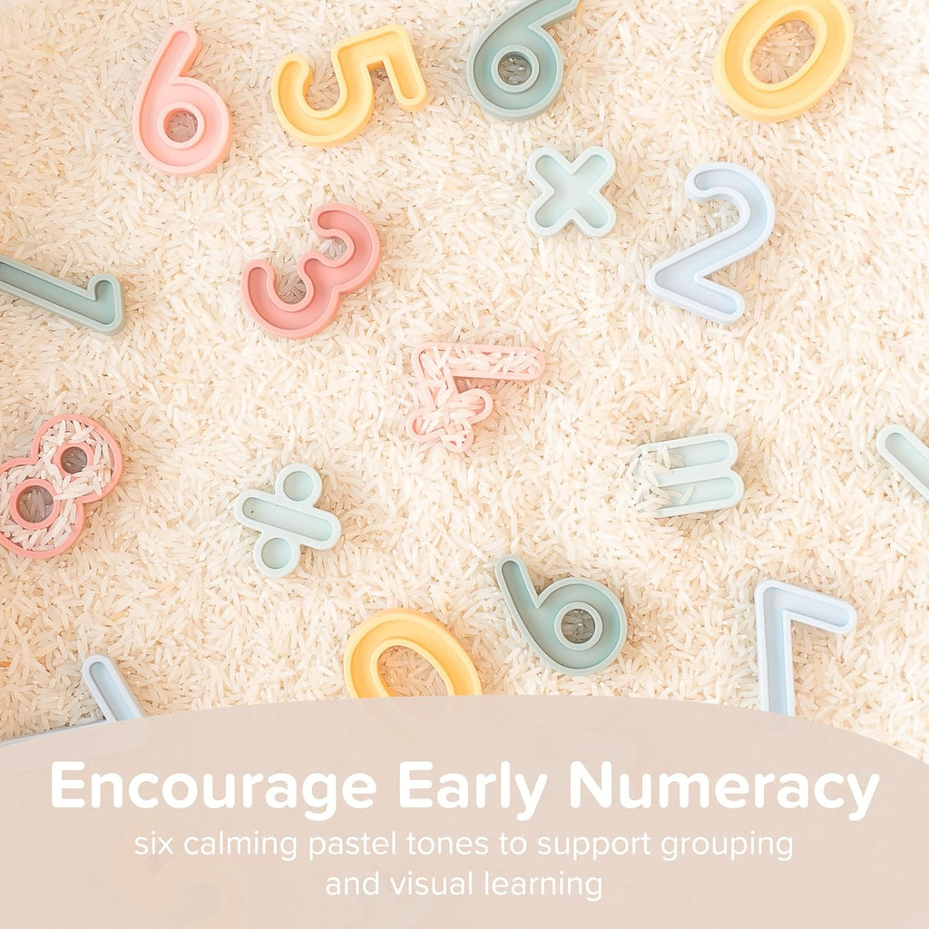 Kids Sensory Numbers Set - Number Toys Maths Resources Tuff Tray Accessories Early Years Resources