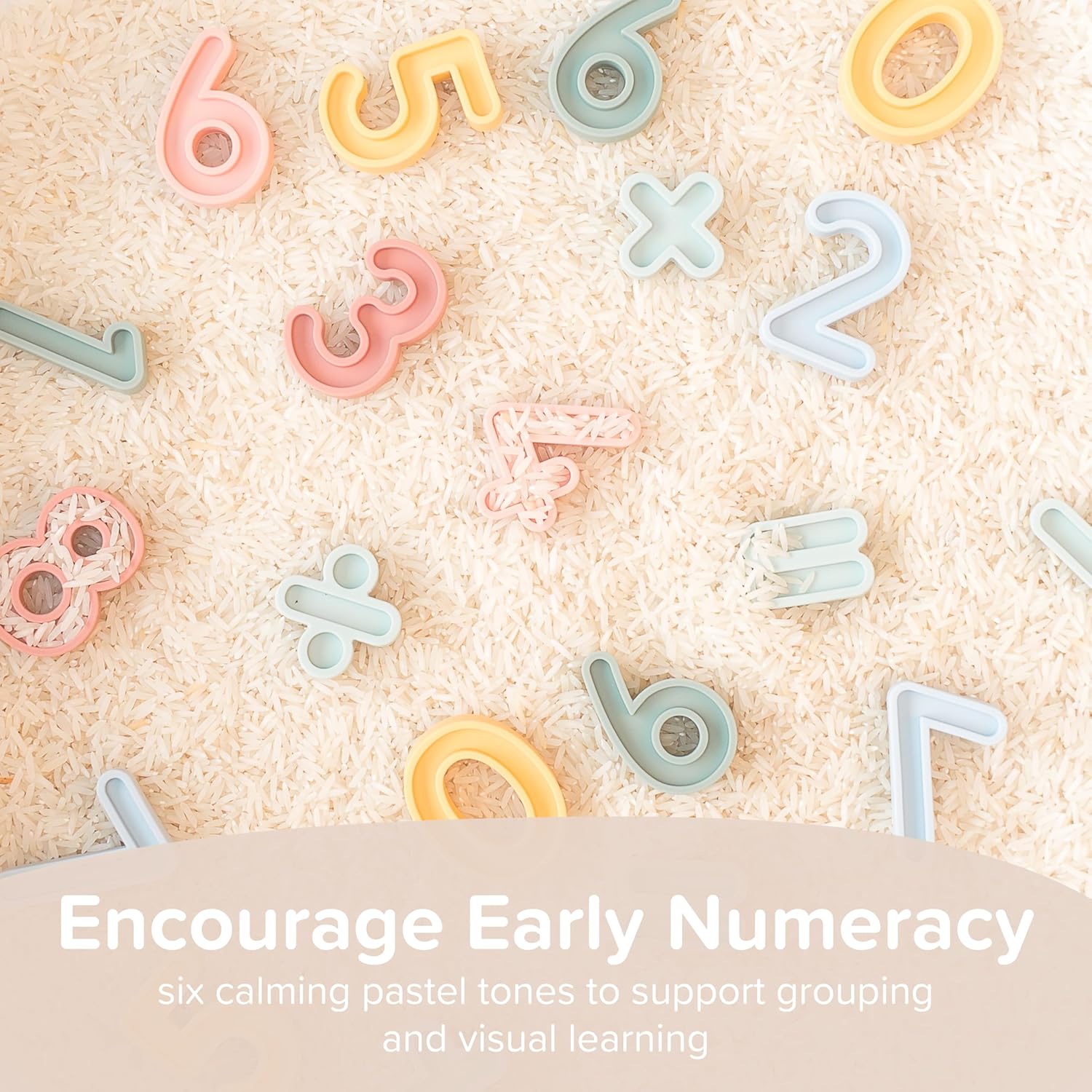 Kids Sensory Numbers Set - Number Toys Maths Resources Tuff Tray Accessories Early Years Resources