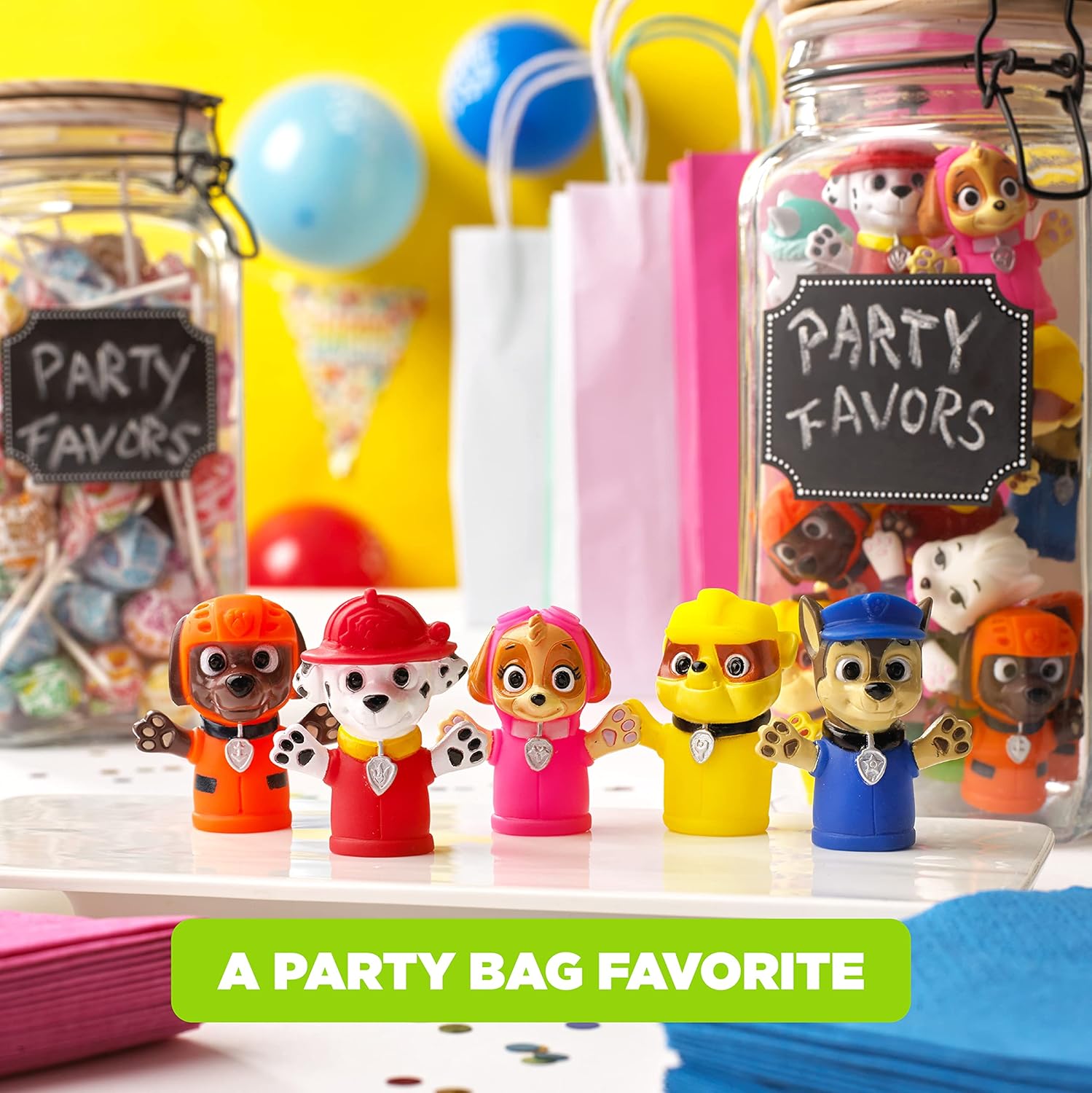 PAW Patrol 10 Piece Finger Puppet - Party Favors, Educational, Bath, Floating Pool, Beach Toys, Story Time, Playtime