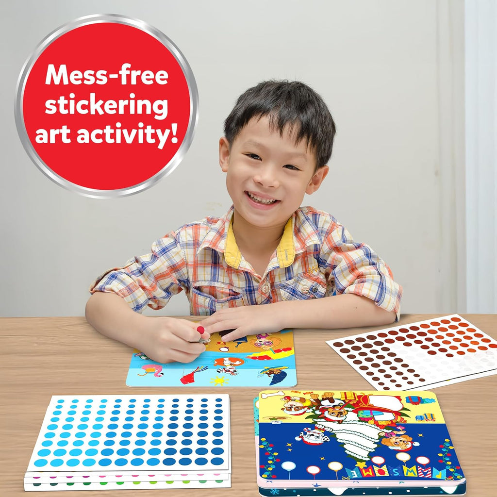 Dot It Sticker Art – PAW Patrol, Mess-Free Fun for Kids, 500+ Stickers, Craft Kits, Classroom Valentine’s Day Gift, Travel Toys for Boys & Girls Ages 3–7
