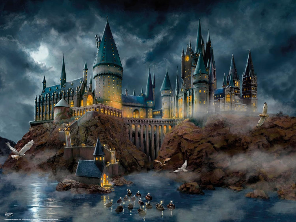 Harry Potter™ Hogwarts Castle Jigsaw Puzzle – 1500 Piece Puzzle for Adults, Thomas Kinkade Studios Fantasy Art