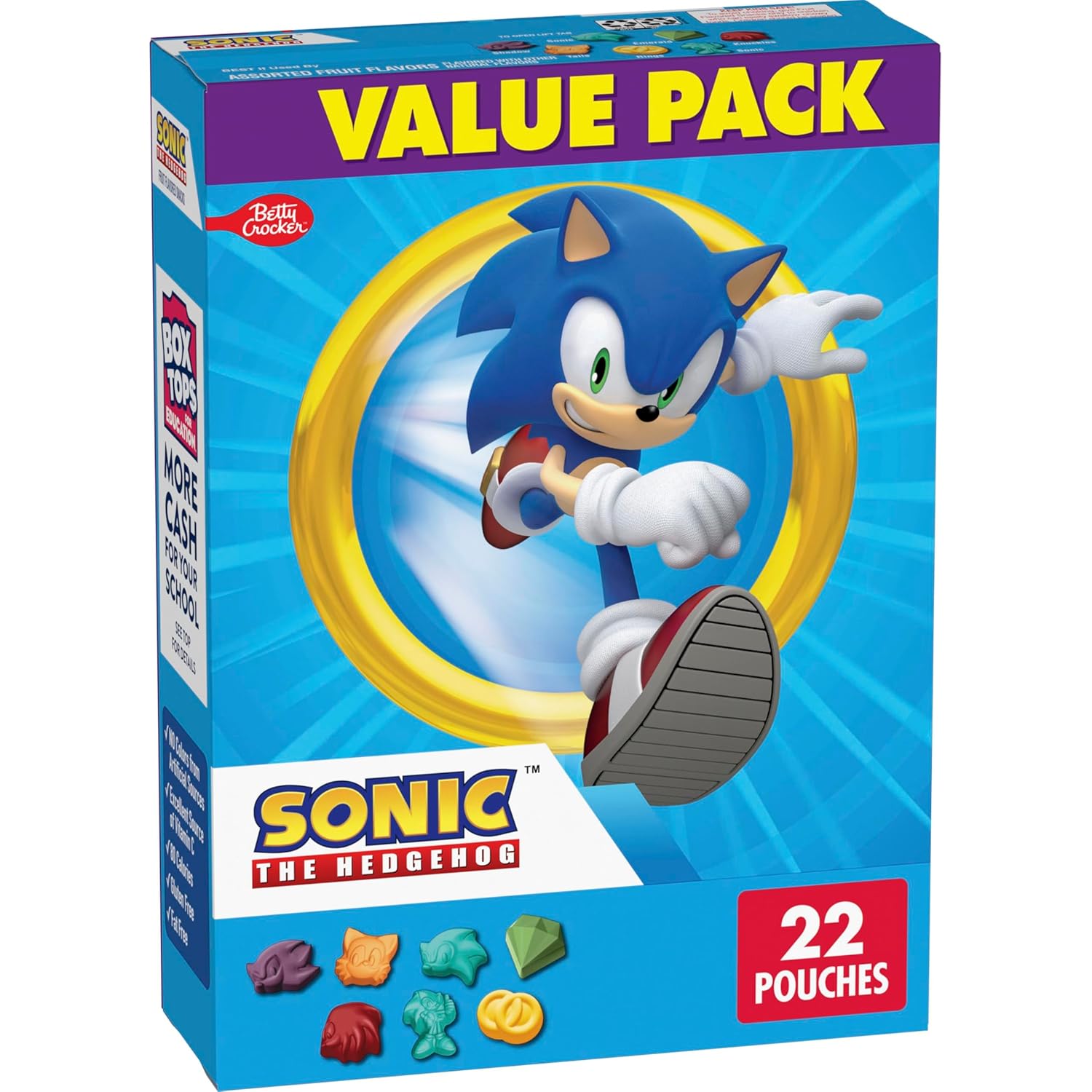 The Hedgehog Fruit Flavored Snacks, Treat Pouches, Gluten Free Snack, Value Pack, 22 Ct, 17.6 oz