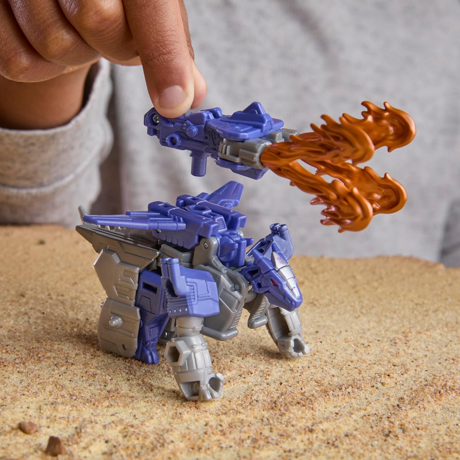 CYBERWORLD Galvatron Armored Cyber Changers 4-Inch Action Figure, Quick Change to Dragon Mode, Robot Toys for Boys and Girls 6 and Up