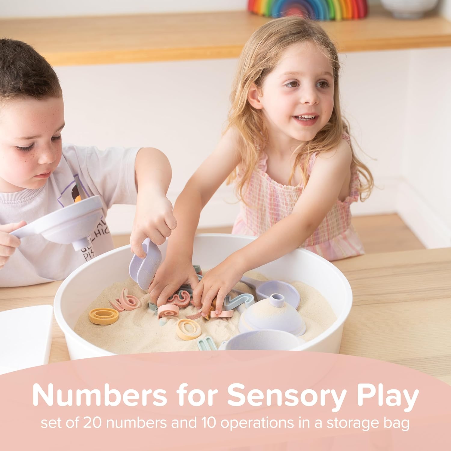 Kids Sensory Numbers Set - Number Toys Maths Resources Tuff Tray Accessories Early Years Resources