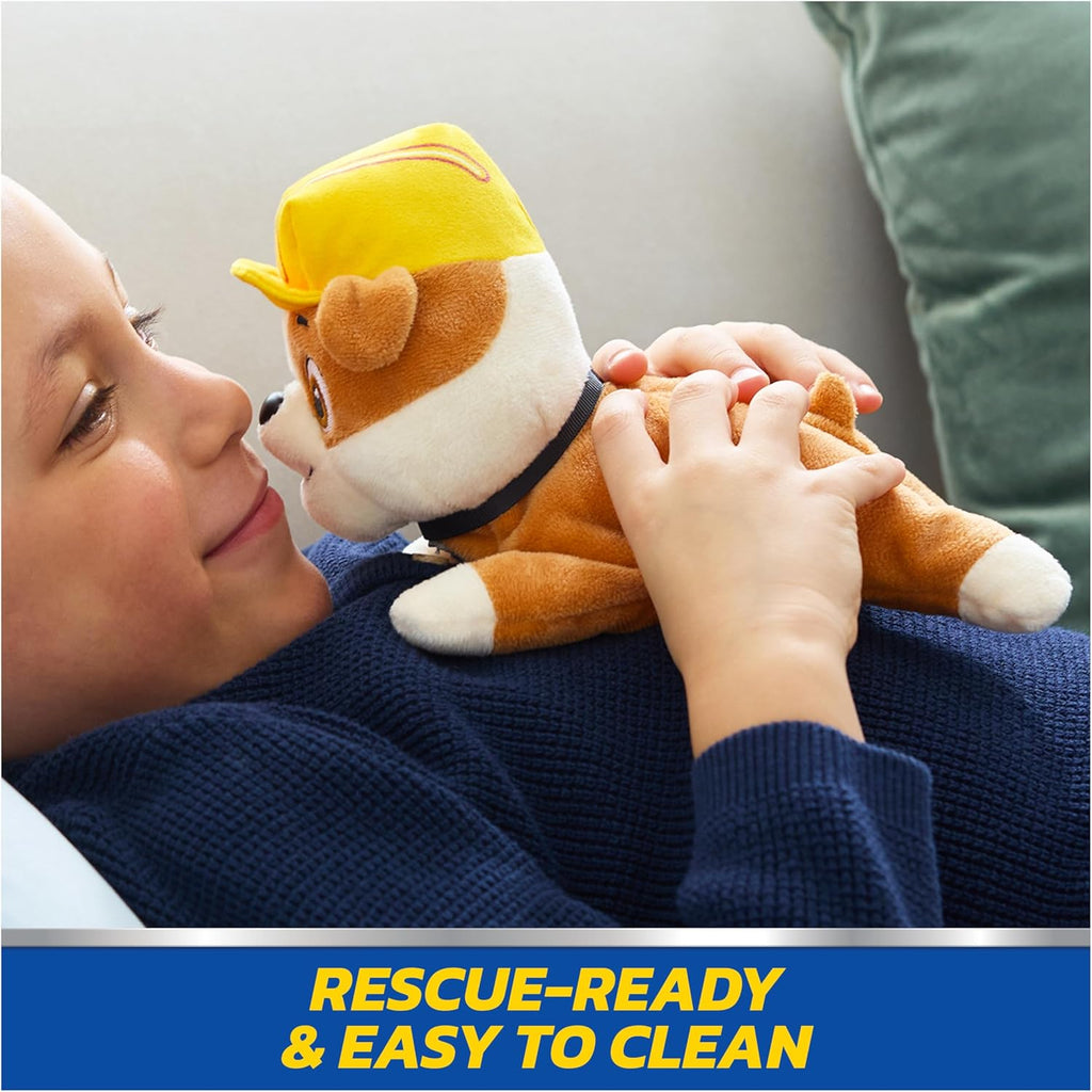 Rubble Plush, Official Lounging Rubble Plush Toy, Weighted Stuffed Animal, Sensory Toy for Ages 1 and Up, 8”