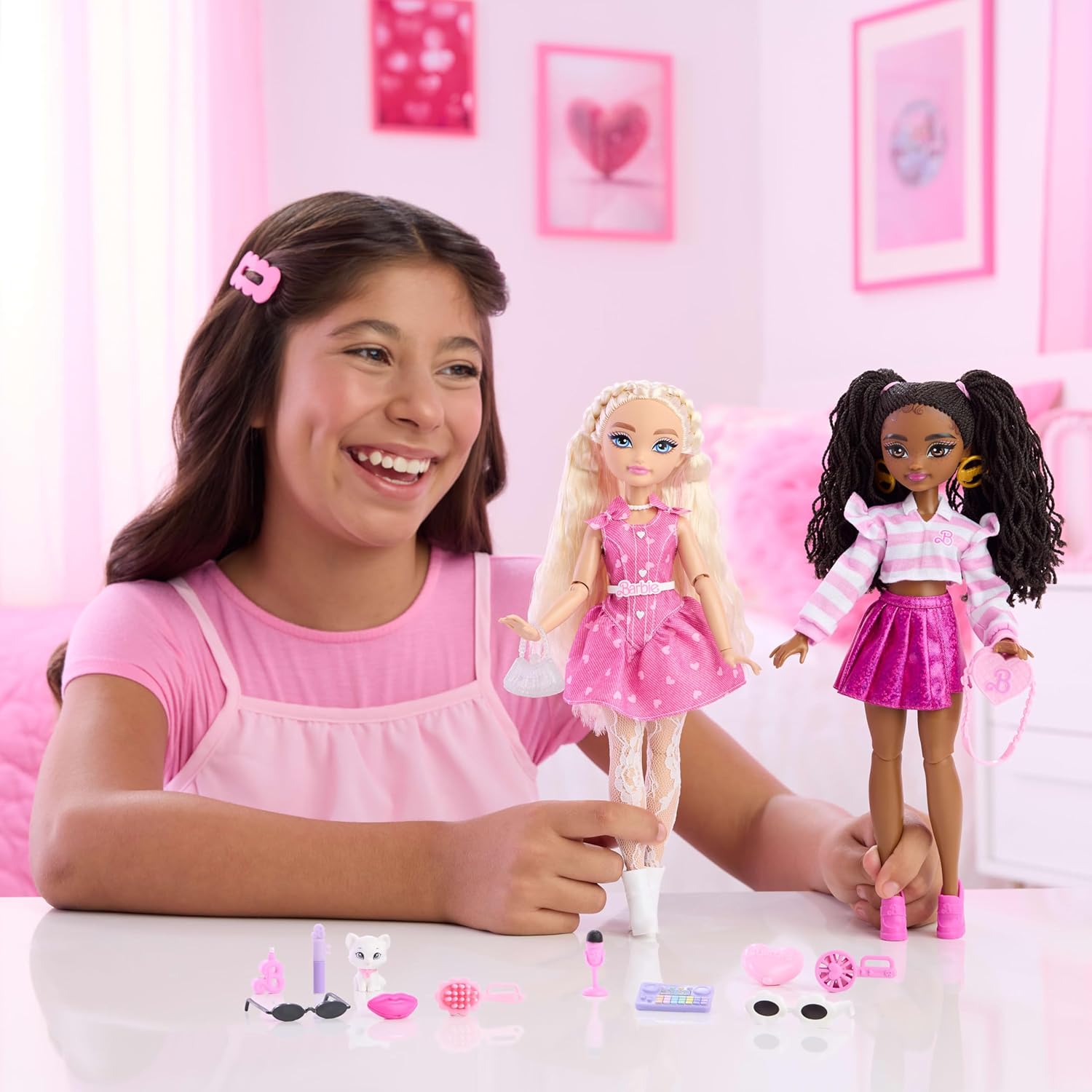 Dream Besties Brooklyn” Fashion Doll & Accessories, Posable with Brunette Hair & Dance-Themed Toy Pieces