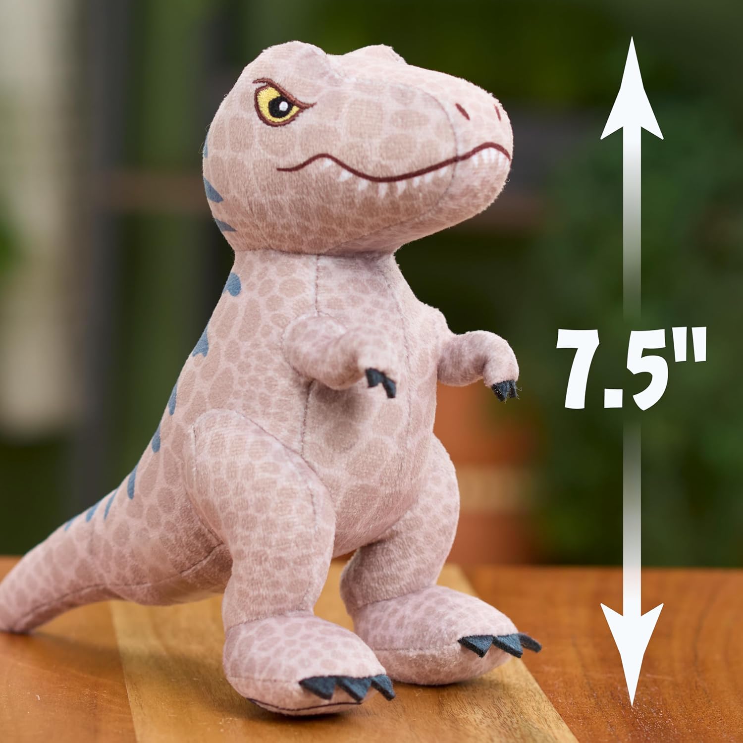 JURASSIC WORLD Rebirth Small Plush T. rex, 7 inch Tall Stuffed Small Plush Animal, Ages 3 and up