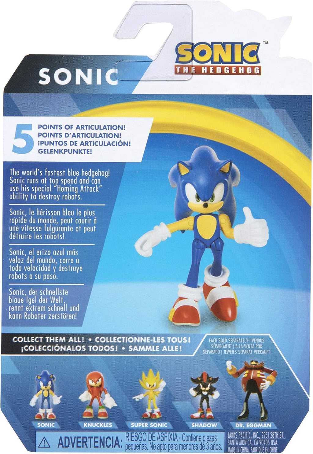 The Hedgehog Action Figure 2.5 Inch Sonic Collectible Toy, 3 years