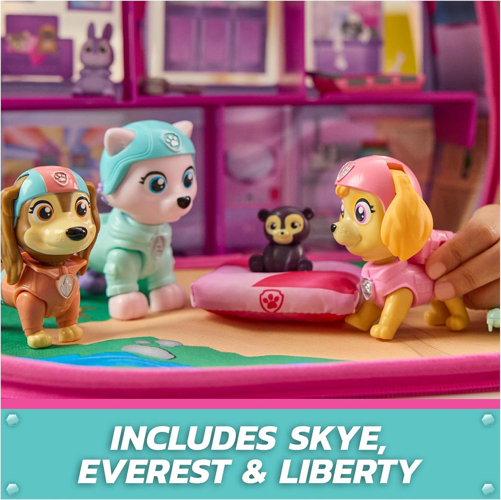 Skye's World Pupcation Rescue Set with Skye, Everest & Liberty Bobble Head Toy Figures & RV Camper, Kids Toys for Boys & Girls Ages 3 & Up