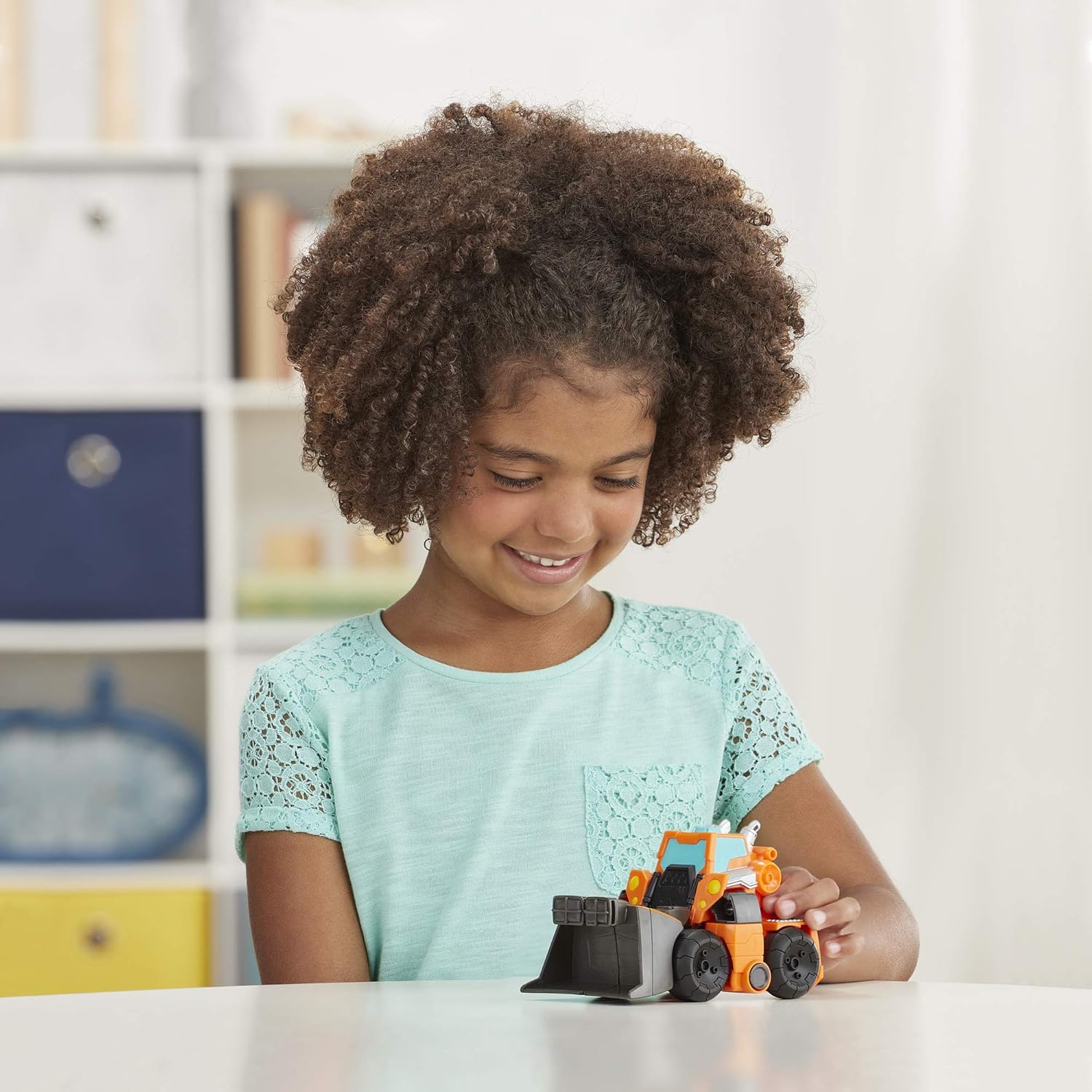 Transformers Playskool Heroes Rescue Bots Academy Wedge The Construction-Bot Converting Toy Robot, 6-Inch Collectible Action Figure for Kids Ages 3 and Up (Amazon Exclusive)