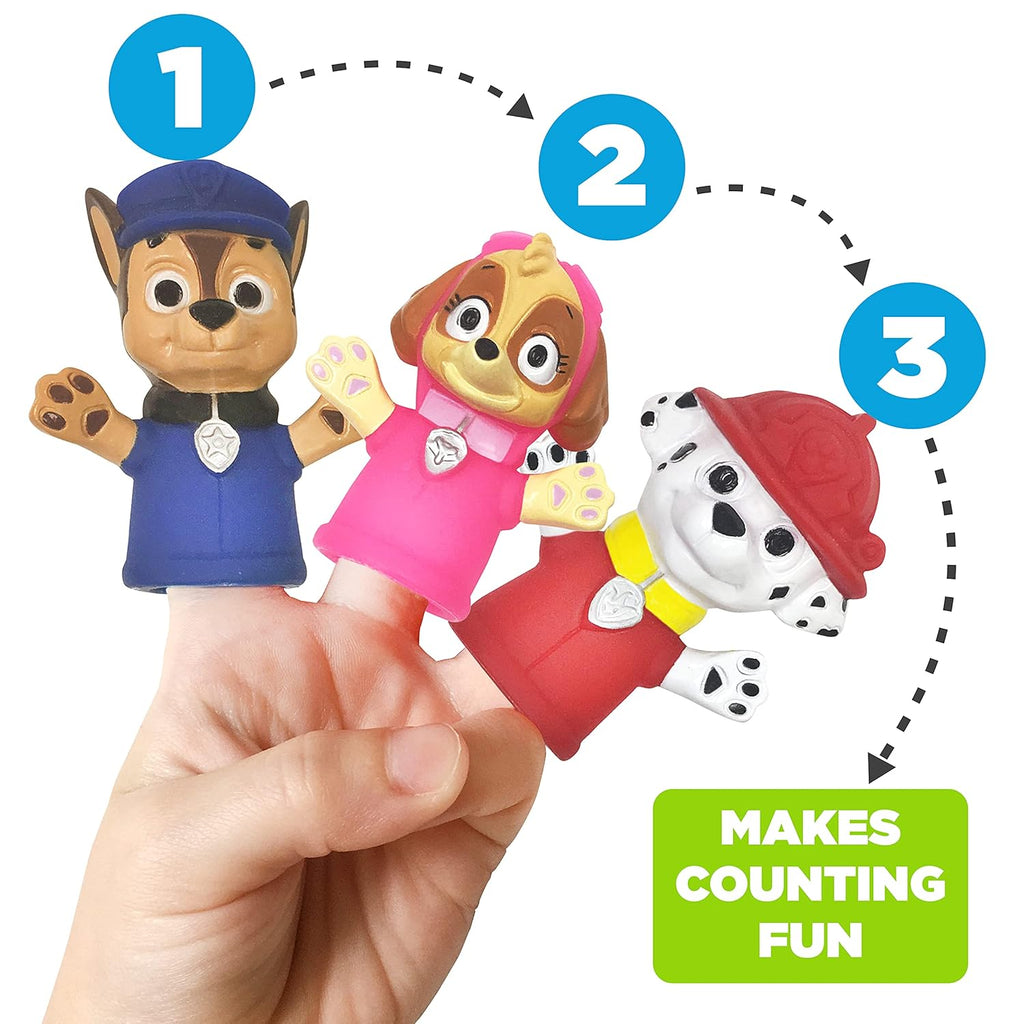 PAW Patrol 10 Piece Finger Puppet - Party Favors, Educational, Bath, Floating Pool, Beach Toys, Story Time, Playtime
