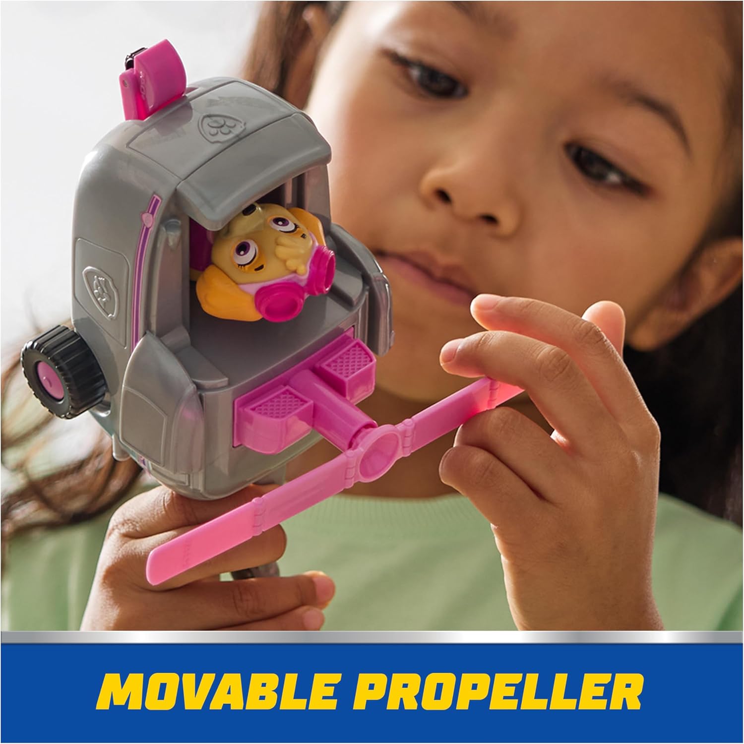 Skye’s Helicopter, Toy Vehicle with Collectible Action Figure, Sustainably Minded Kids Toys for Boys & Girls Ages 3 and Up