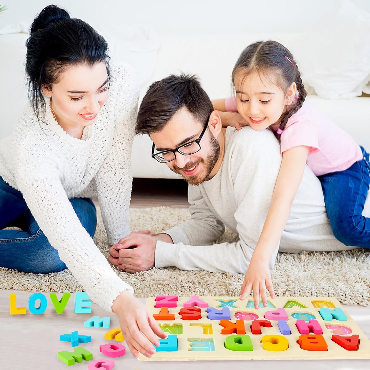 Wooden Puzzles for Toddlers, Number Shape Toddler Puzzles, Number Blocks Toys for Kids, Preschool Learning Educational, Toddler Learning Toys for Gift Set