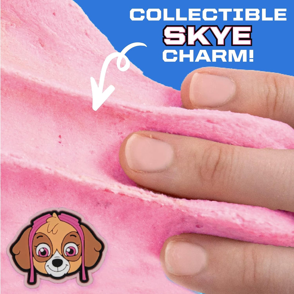 Paw Patrol SLIMYGLOOP Mix'Ems Bubblegum Cloud Slime, 2.5 oz With Fun Mix-Ins, Rubber Skye Charm, Toys for 3 Year Old Boys, Fidget Toy, Super Soft Non-Sticky Stress Relief Toy