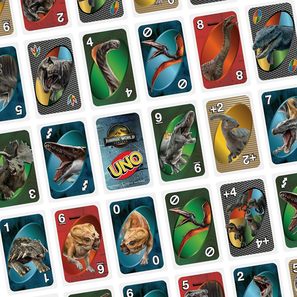 Jurassic World Rebirth Card Game in a Collectible Tin for Kids, Adults & Family with Special Rule & Images Inspired by The Movie
