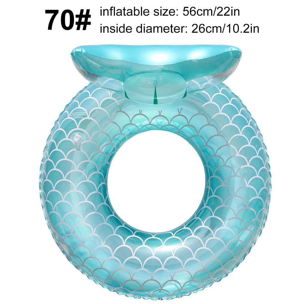 Inflatable Swimming Ring, Cute Pool Float Tube Decorations Swim Tubes Outdoor Pool Beach Water Floats Party Supplies Floaties