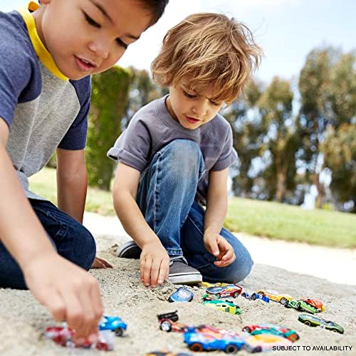 Set of 10 1:64 Scale Toy Trucks and Cars for Kids and Collectors, Styles May Vary (Amazon Exclusive)