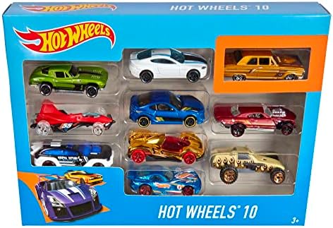 Set of 10 1:64 Scale Toy Trucks and Cars for Kids and Collectors, Styles May Vary (Amazon Exclusive)