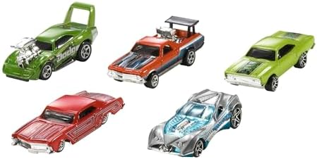 Set of 10 1:64 Scale Toy Trucks and Cars for Kids and Collectors, Styles May Vary (Amazon Exclusive)