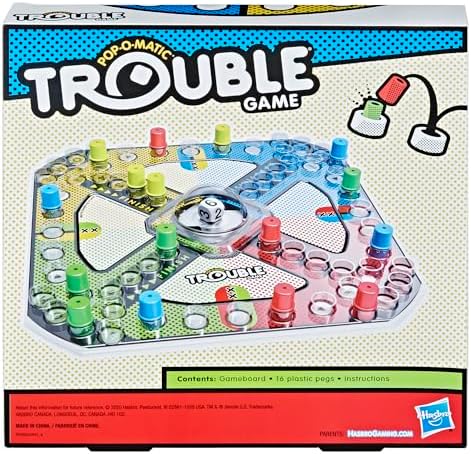 Gaming Trouble Board Game for Kids Ages 5 and Up 2-4 Players