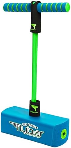 My First Foam Pogo Jumper for Kids Fun and Safe Pogo Stick, Durable Foam and Bungee Jumper for Ages 3 and up Toddler Toys, Supports up to 250lbs (Blue)