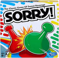 Sorry! Board Game for Kids Ages 6 and Up; Classic Hasbro Board Game; Each Player Gets 4 Pawns; Family Game