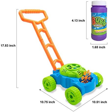 Bubble Lawn Mower Toddler Toys, Bubble Machine Outdoor Garden Toys | Toddler Outdoor Toys for 1 2 Year Old Boy Birthday Gift, Summer Push Gardening Toys for Preschool Baby Boys Age 1 2 3 +