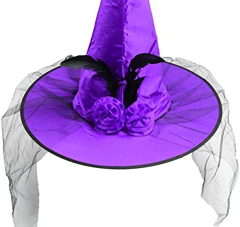 Halloween Witch Hat for Adults — Spooky Party Costume Accessory for Women, Halloween, Cosplay & Themed Events