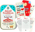 Religious Advent Calendar 2025 Activity Card Set, 25 Daily Bible Verses and Activities, Countdown to Christmas Sunday School Lessons for Children (Pack of 1)