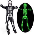 Kids Skeleton Costume Glow in the Dark Skeletons Halloween Skeleton Costumes for Boys and Girls