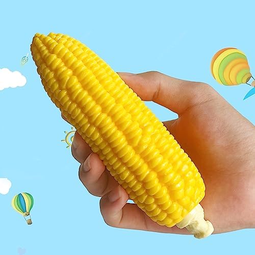 Corn Squishies Stress Relief Novelty Toy Soft Scented Simulation Corns Squeeze Toys Cute Birthday Gift for Kids (Corn)