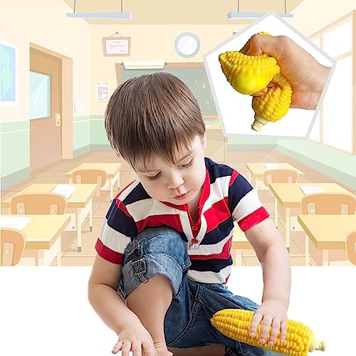 Corn Squishies Stress Relief Novelty Toy Soft Scented Simulation Corns Squeeze Toys Cute Birthday Gift for Kids (Corn)