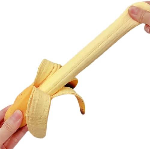 Banana Squishies Stress Relief Soft Scented Simulation Bananas Fruit Squeeze Toys Cute Birthday Gift Novelty Toy for Kids (Yellow Banana)