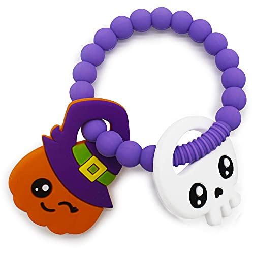 Halloween Baby Teether, Pumpkin Ghost and Mystery Toy Set 2 PC