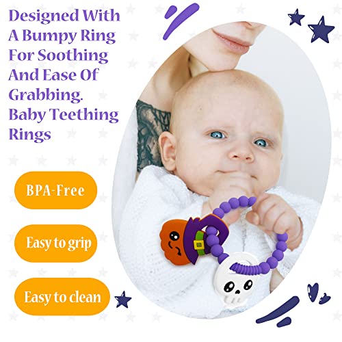 Halloween Baby Teether, Pumpkin Ghost and Mystery Toy Set 2 PC