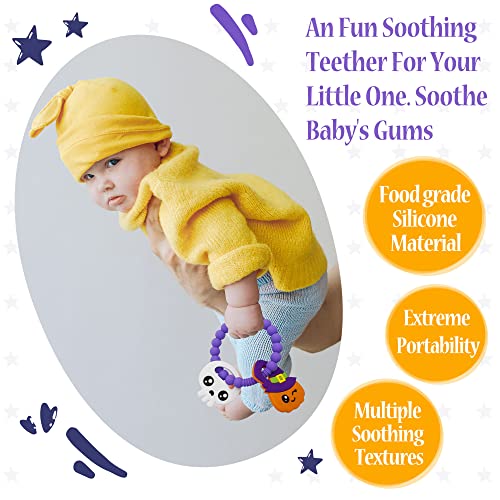 Halloween Baby Teether, Pumpkin Ghost and Mystery Toy Set 2 PC