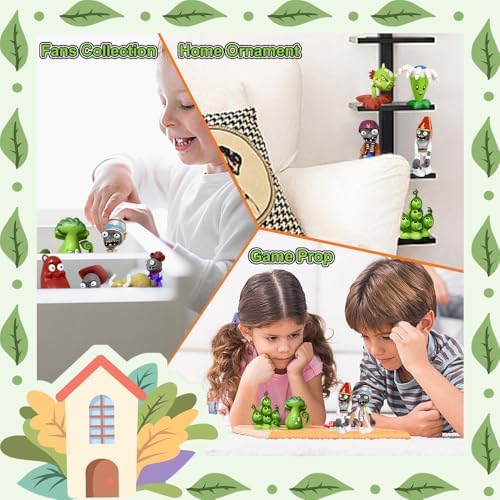 Action Figures Set, 10 Pieces Mini Figurines, Surprise Game Series PVC Toys for Kids and Fans, Ideal for Collection Party Supplies Cupcake Toppers