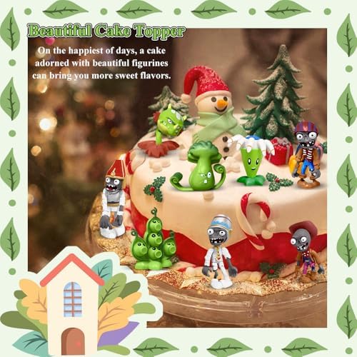 Action Figures Set, 10 Pieces Mini Figurines, Surprise Game Series PVC Toys for Kids and Fans, Ideal for Collection Party Supplies Cupcake Toppers