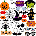 Scary Halloween Photo Booth Props, Pack of 22