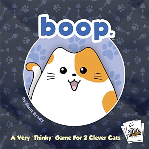BOOP | Adorable 2 Player Cat and Kitten Strategy Game with 32 Wooden Pieces | Fast Tactical Puzzle Gameplay for Families Couples Kids and Adults | Ages 10 Plus
