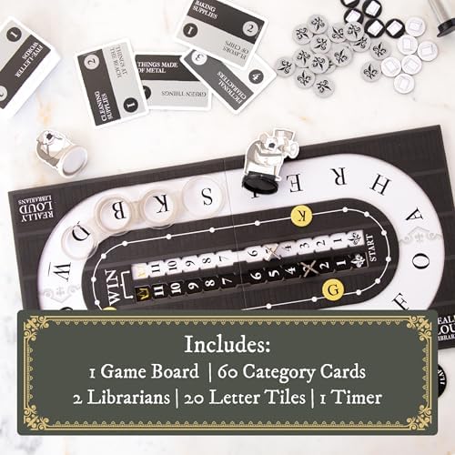 Really Loud Librarians 2+ Players - Ages 8+ - 20 Minutes to Play - Fast Paced Word Shouting Board Game - Party Game, Family Game Night, Kid and Adult Card Game