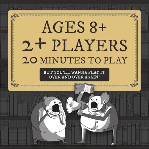 Really Loud Librarians 2+ Players - Ages 8+ - 20 Minutes to Play - Fast Paced Word Shouting Board Game - Party Game, Family Game Night, Kid and Adult Card Game