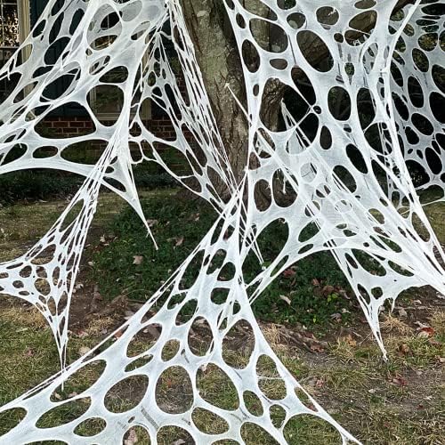 2-Pack Stretchy Spider Web Halloween Decorations Outdoor