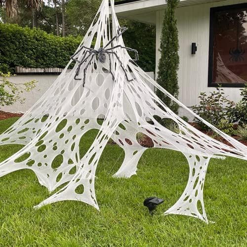 2-Pack Stretchy Spider Web Halloween Decorations Outdoor