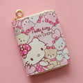 Small Wallet for Women and Girl, Short PU Leather Zipper Cute Coin Purse, 2Pce