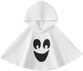 Kids Toddler Boy Girl Halloween Costume Ghost Smile Cloak Hooded Cape Poncho Fancy Party Cosplay Outfits