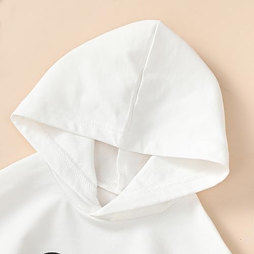 Kids Toddler Boy Girl Halloween Costume Ghost Smile Cloak Hooded Cape Poncho Fancy Party Cosplay Outfits