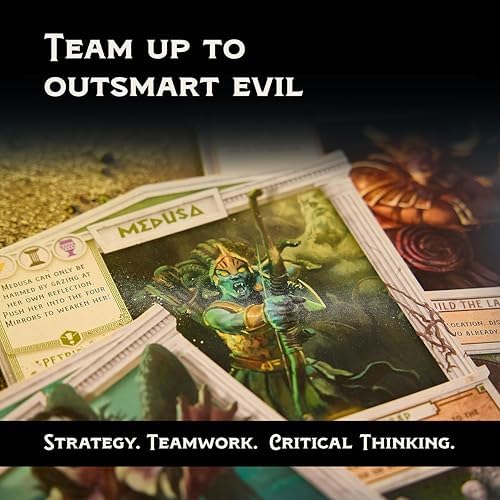 Horrified Games - Greek Monsters - Strategy Board Game - Boost Critical Thinking & Teamwork - Cooperative Gameplay - Unique Monster Challenges - 1 to 5 Players - Adults & Kids 10+