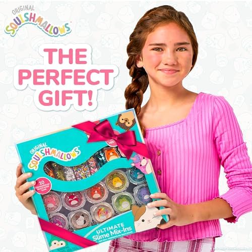 Ultimate Slime Mix'Ins, 10-Pack, Glitter & Cloud Slime, 8 Fun Add Ins, Pre-Made for Kids, Crunchy, Bulk, Great 6 Year Old Toys, Super Soft Sludge Toy