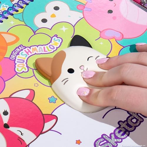 Original Squishmallows Sketchbook, Over 20 Stationery Supplies, Features Squishmallows Scrapbook Stickers